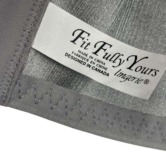 ⭐ NWT Fit Fully Yours Maxine Moulded Bra • Silver Stripe • 36F ⭐ - Picture 4 of 7